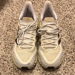 Adidas men's Beige and Black Athletic Shoes